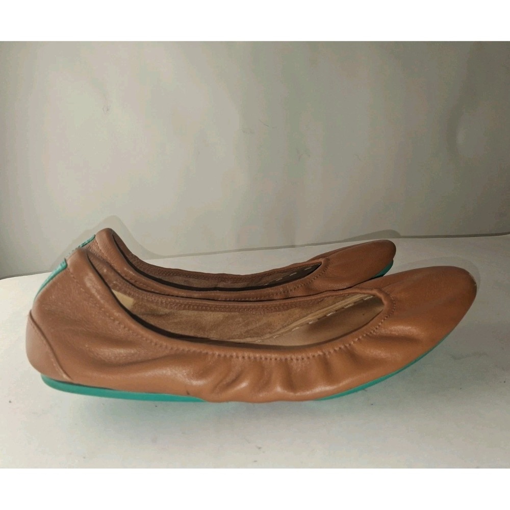 Tieks by Gavrieli Shoes Womens Size 10 Camel Brown Leather Ballet Flats Foldable